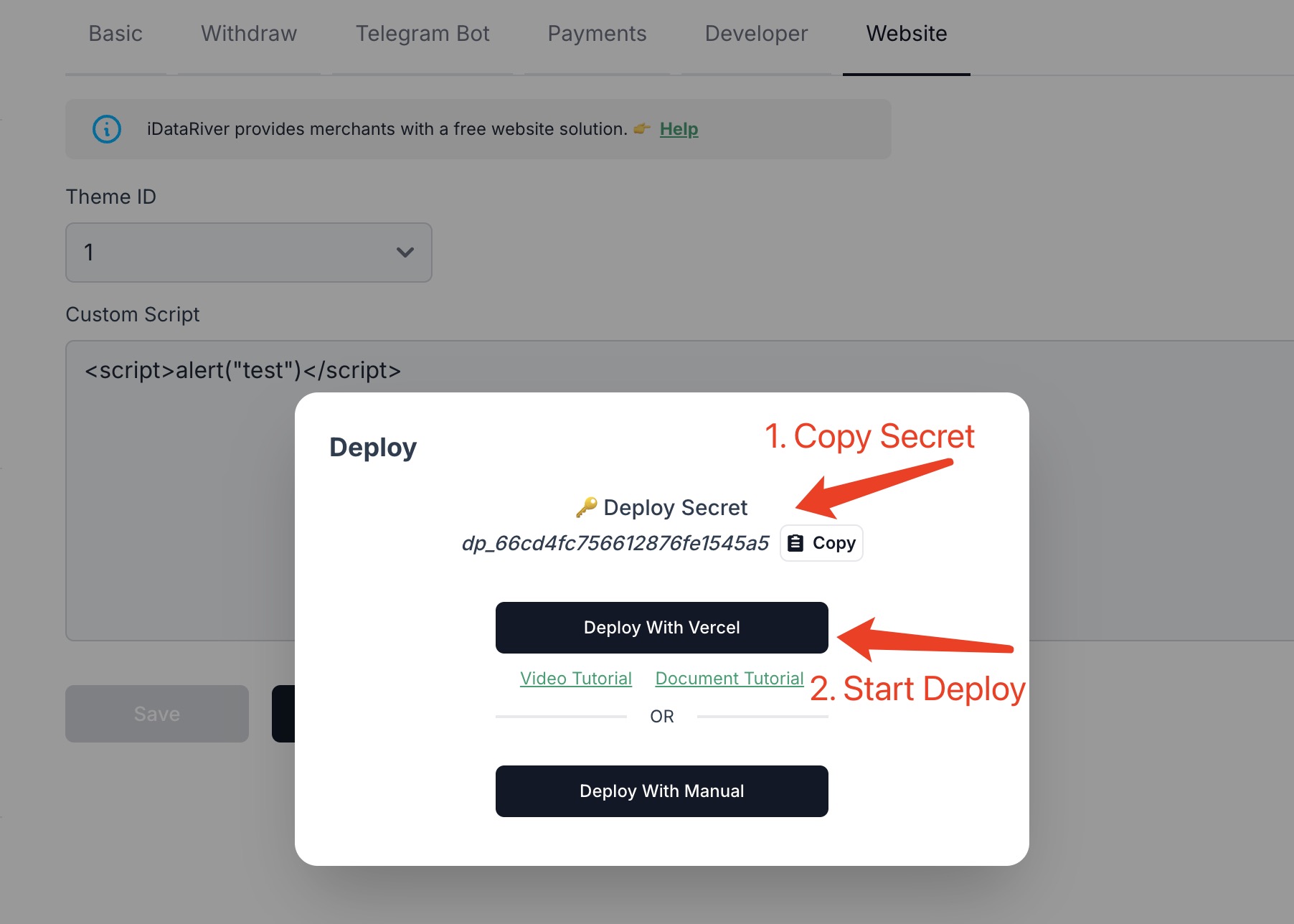 Independent Website Deployment Guide